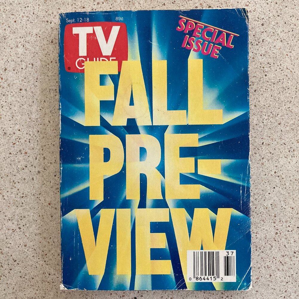 Fyvush Finkel Charles Keating Signed TV Guide Fall Preview 1992 September 12 NY